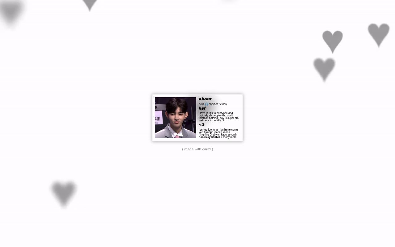 Carrd profile picture for @seventeen